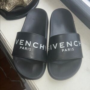 Givenchy Black Slide Sandals